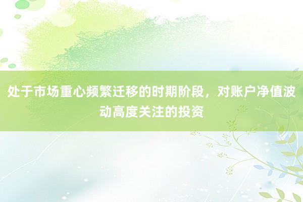 处于市场重心频繁迁移的时期阶段，对账户净值波动高度关注的投资