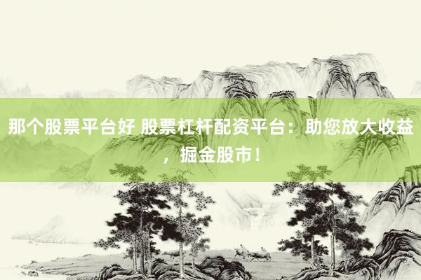那个股票平台好 股票杠杆配资平台：助您放大收益，掘金股市！